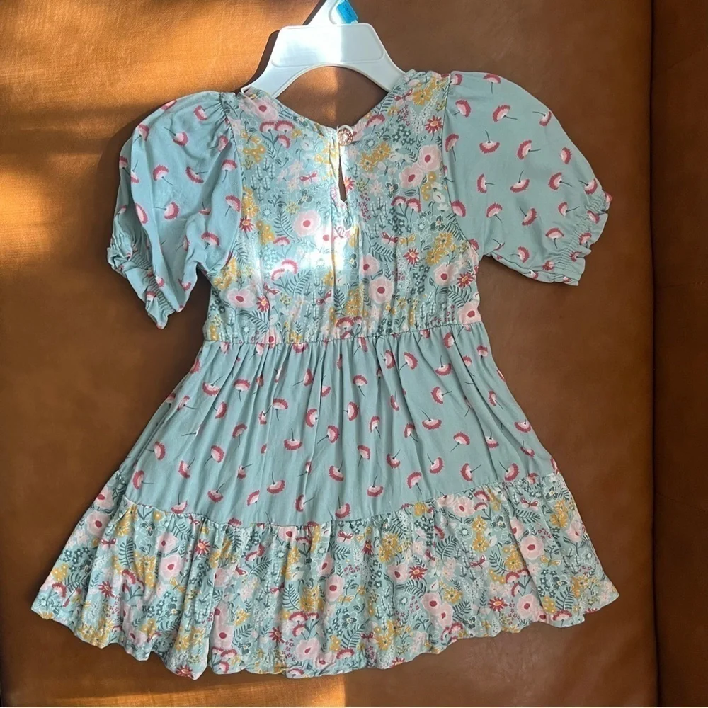 Vince Camuto Baby Toddler Girl 2 Piece Set Pink Jacket Floral Dress Sz 18M